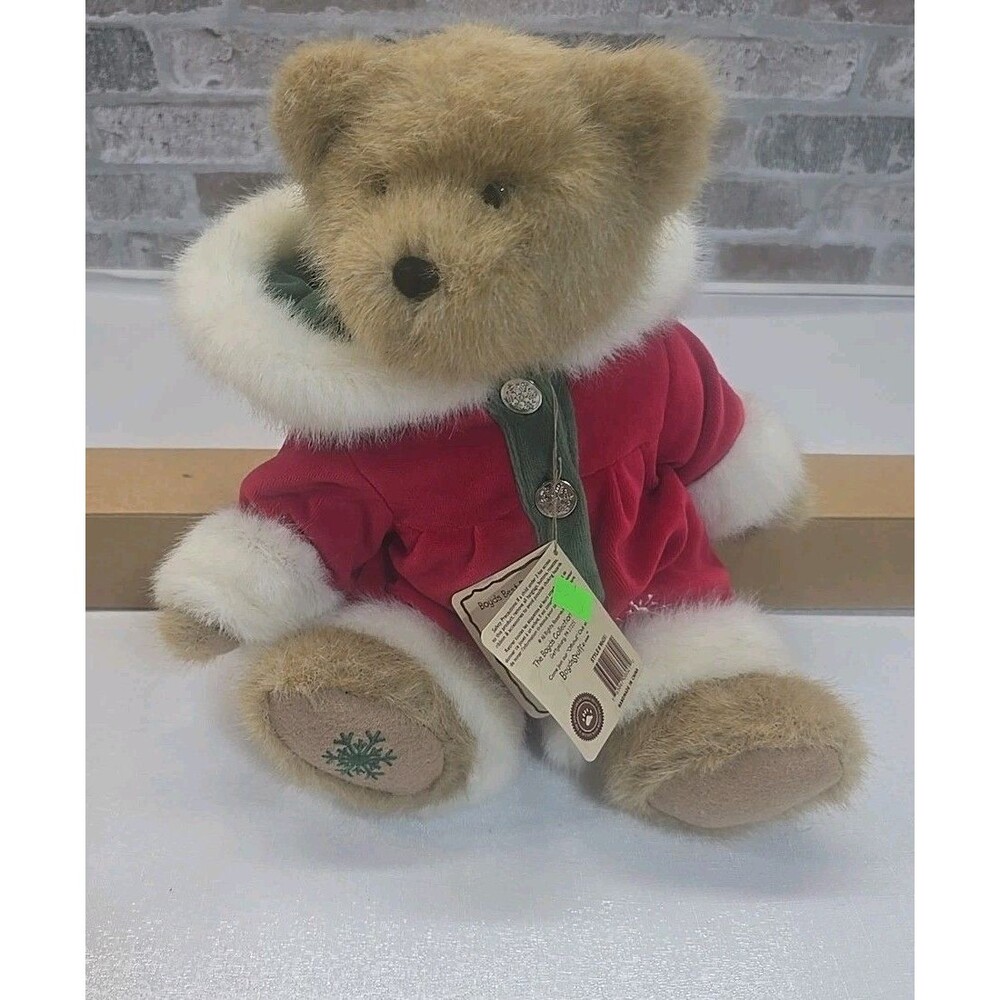 Boyd’s Bear Mary Beary 14” With Red Velvet Hooded Suit Christmas Trim #904351